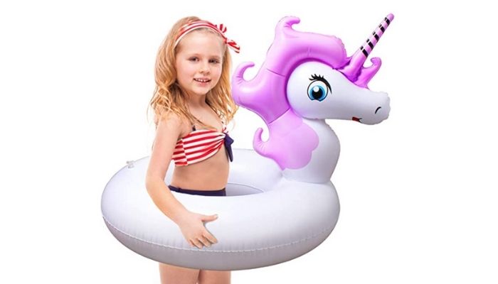 Inflatable Armbands,Toddlers Floatation Sleeves Floats Jellydog Toy Unicorn Arm Floaties Tube Water Wings Swimming Arm Floats for Kids 
