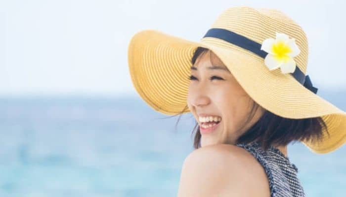 Navy Joylife Sun Hats for Women Wide Brim UV Protection Caps Floppy Beach Packable Visor