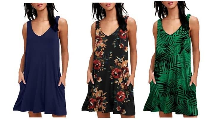 BISHUIGE Women V Neck T Shirt Casual Summer Dresses | Summer Dresses for Travel