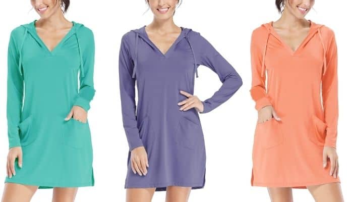 Long Sleeve Shirt Dress By Willit | Best Beach Cover Up Dresses