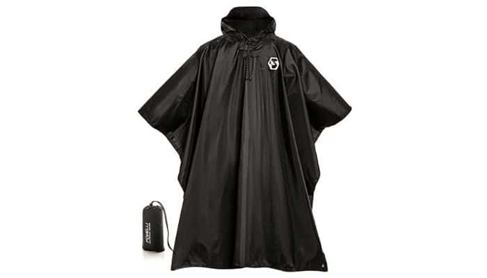 Reusable Waterproof Raincoat For Adults Men & Women By Foxelli | Best Travel Accessories For Men 