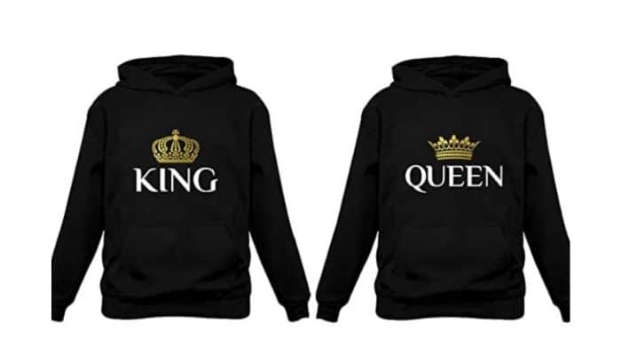 KING & QUEEN Matching Couple Hoodies  | best travel hoodie 