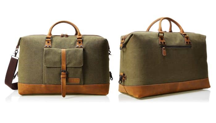 Amazon Basics Canvas Travel Weekender Duffel Luggage Bag | Best Duffel Bags For Travel | best leather duffel bags for travel 