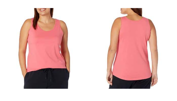 Women’s Plus-Size Jersey Shirttail Hem Tank Top | best tank tops for women